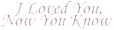 I Loved You, Now You Know Logo